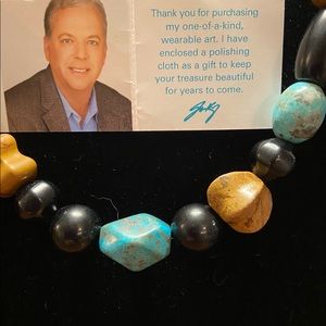 NW card Jay King gorgeous Turquoise Stoned Necklace